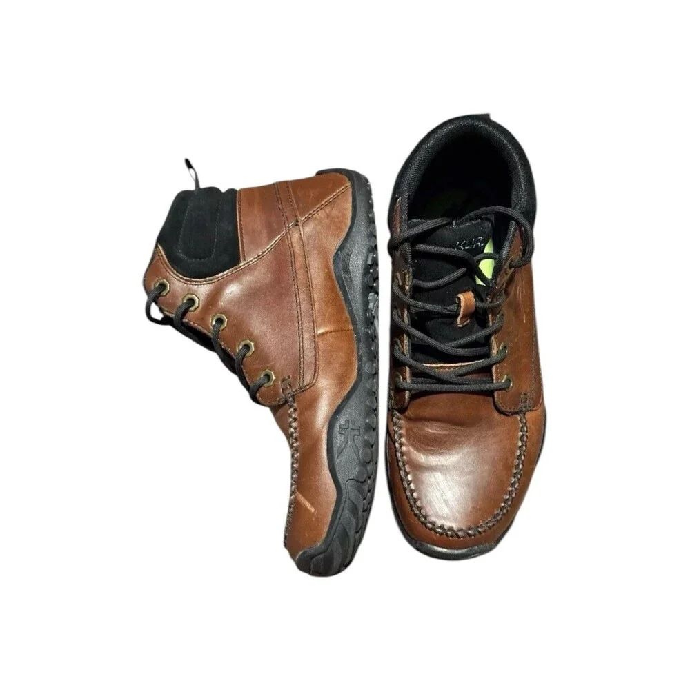 KURU Quest Men's Size 8 Brown Leather Ankle Lace Up Camp Hiking Boots Mountain